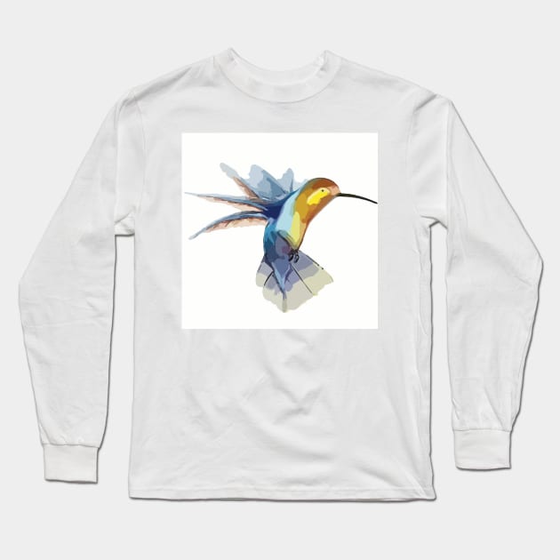 Hummingbird Long Sleeve T-Shirt by IPRINT